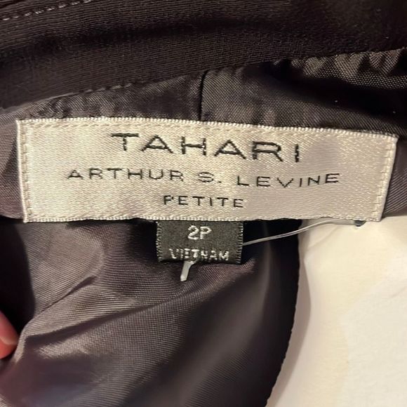 Tahari Arthur Levine NWT 2p stunning deep purple zip up jacket (2058) - Picture 5 of 7